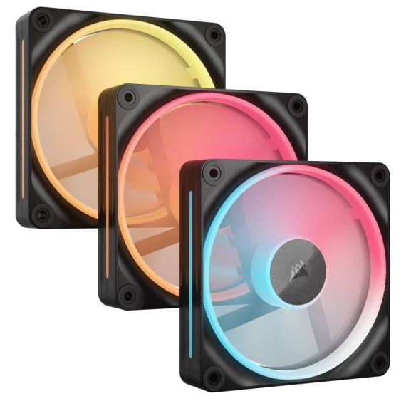 Corsair iCUE Link LX120-R RGB Starter Kit, black,