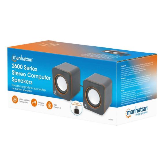 Manhattan 2600 Series Stereo Computer Speakers 102698