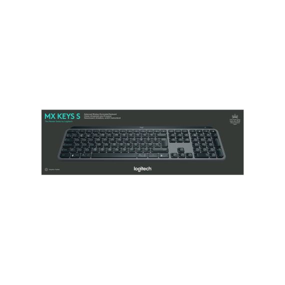 Logitech MX Keys S - Keyboard - backlit - wireless - | 920-011574