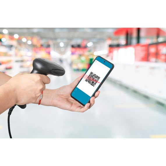 Contact CCD Handheld Barcode Scanner, USB, 60mm Scan Wid | 153997