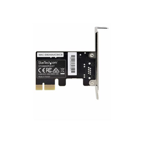 StarTech.com 1-Port Gigabit PCIe Network Adapter  | ST1000SPEX2LT