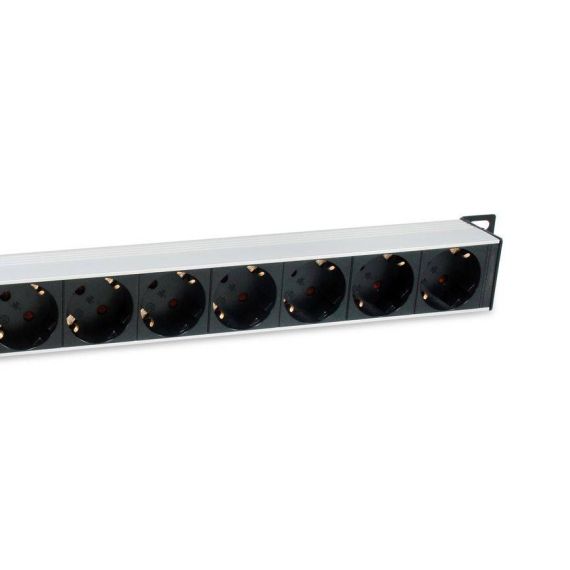 Equip  8-Outlet German Power Distribution Unit, Aluminum Shell, 3m 333308