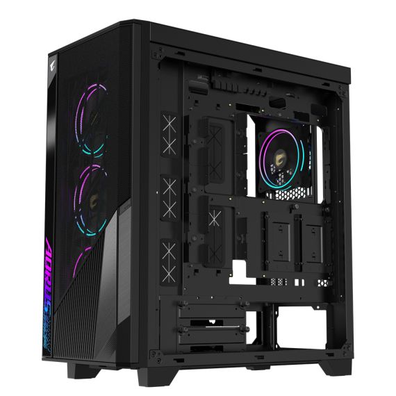 Gigabyte GB-AC500G ST, Midi Tower, PC, Black, ATX, EATX, micro AT