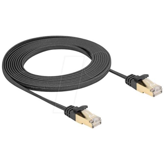 Delock - Patch cable - RJ-45 (M) to RJ-45 (M) - 3 m - S/F | 80327