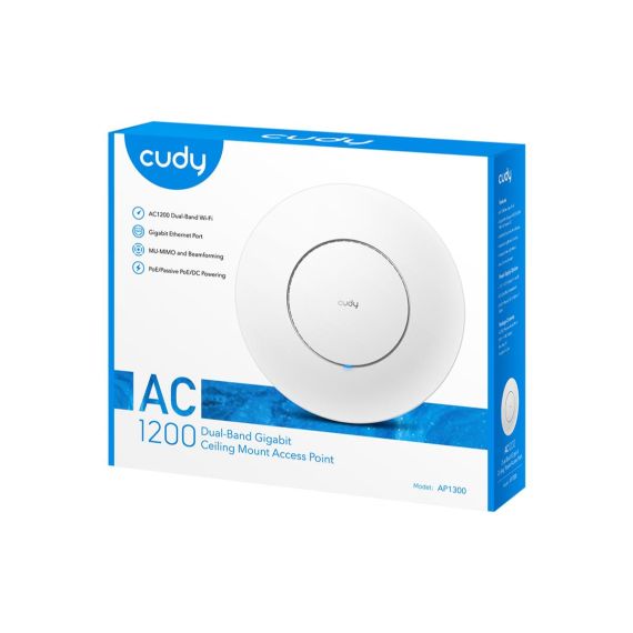 Cudy AC1300 / 2.4 GHz, 5 GHz / WPA-PSK / 10,100,1000 Mbi | AP1300