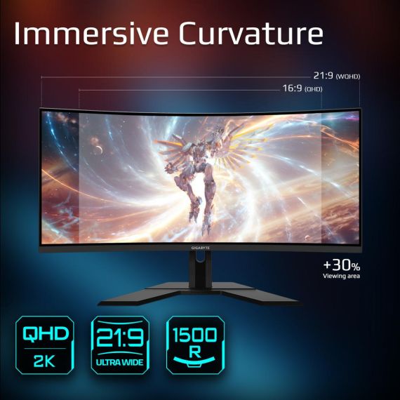 Gigabyte G34WQCP - LED monitor - gaming - curved - 3 | G34WQCP EK