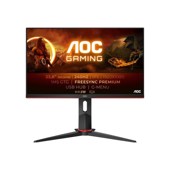 AOC Gaming 24G2ZU/BK - LED monitor - gaming - 23.8" - 1920 x 1080