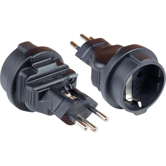 Alcasa PA-6002S / Type J (CH) / Type F / Black