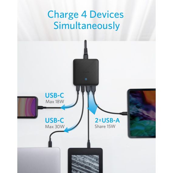 Anker PowerPort Atom III Slim - Power adapter - AC 100 | A2046G12