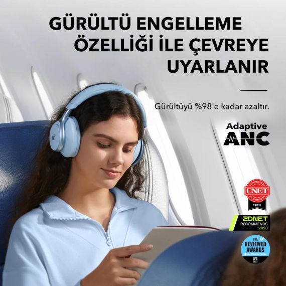 Soundcore Space One - Headphones with mic - full size  | A3035G11