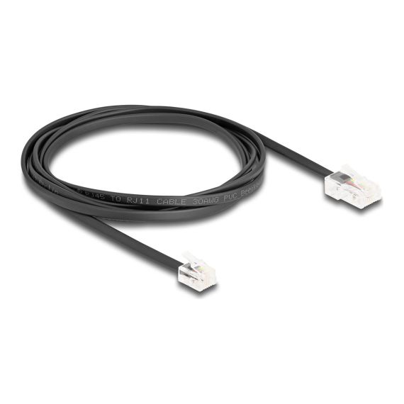 Delock - Phone cable - RJ-45 (M) to RJ-11 (M) - 2 m - fla | 88036