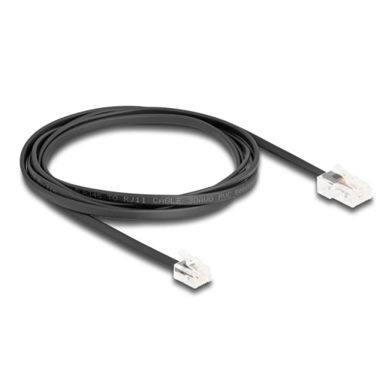 Delock - Phone cable - RJ-45 (M) to RJ-11 (M) - 2 m - fla | 88036