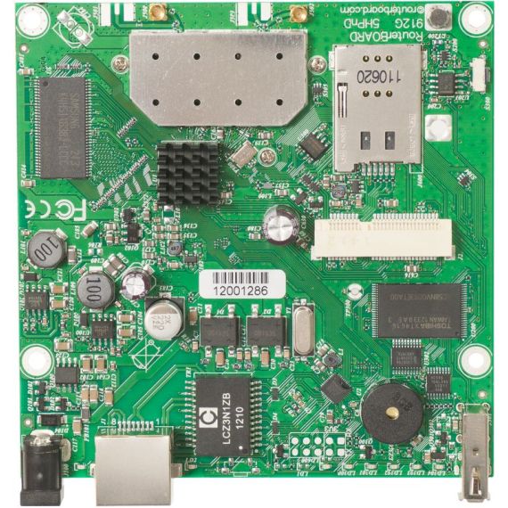 600MHz CPU, 64MB RAM, 1xGigabit Ethernet, onboar | RB912UAG-5HPND