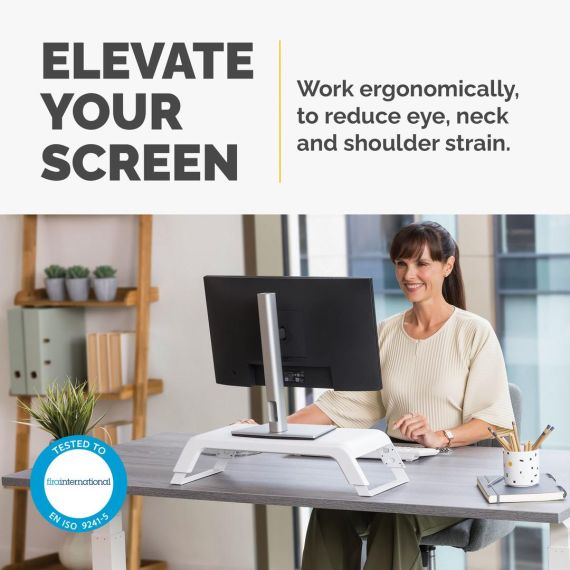 Fellowes Computer Monitor Stand with 3 Height Adjustm | 100016997