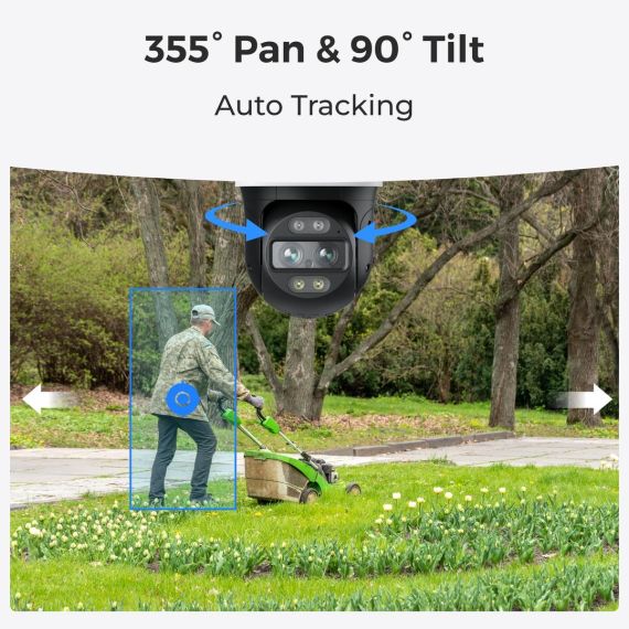 Reolink TrackMix Series W760 - 4K Outdoor Camera, D | WCTMXPT4K04