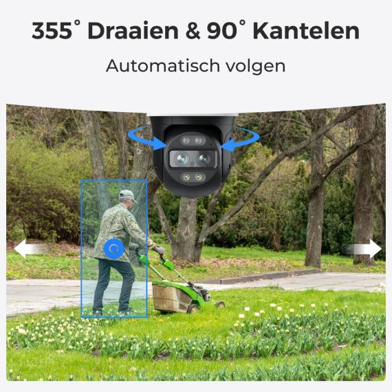 Reolink TrackMix Series W760 - 4K Outdoor Camera, D | WCTMXPT4K04