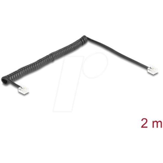 Delock - Phone cable - RJ-11 (M) to RJ-11 (M) - 2 m - 4.8 | 90202