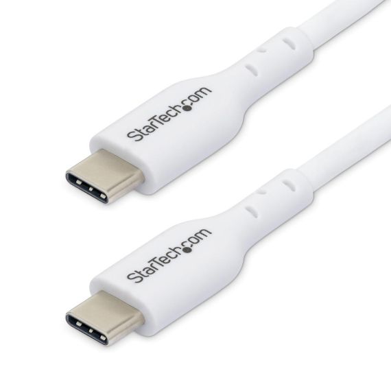 White USB C Charging Cord - USB cable - 24 pin US | USB2CC1MNCWHE