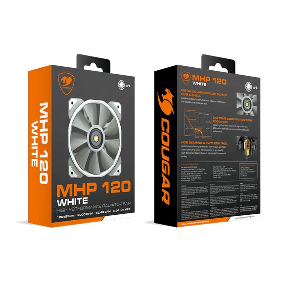 COUGAR Gaming 3MMHP12W1.0001 / Air cooler / 12 | CGR-CF-MHP12HB-W