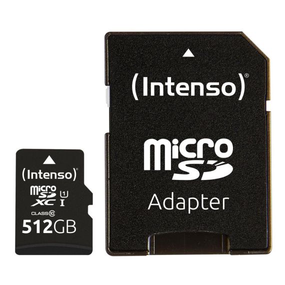 Intenso Premium - Flash memory card (microSDXC to SD ad | 3423493