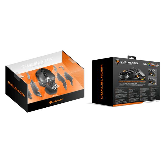 Cougar DualBlader - Mouse - ergonomic - optical - 12 b | CGR-800M
