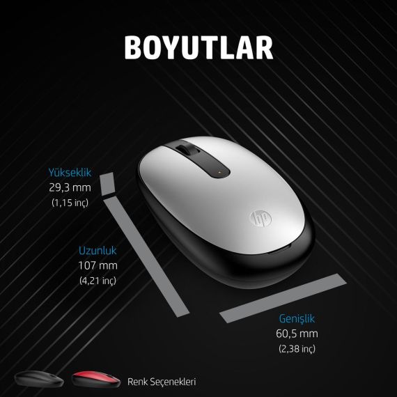 HP 240 - Mouse - right and left-handed - optical -  | 43N05AA#ABB