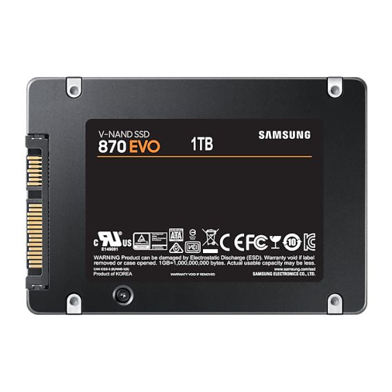Samsung 870 EVO / 1 TB / 2.5" / 560 MB/s / 530 MB/s | MZ-77E1T0BW