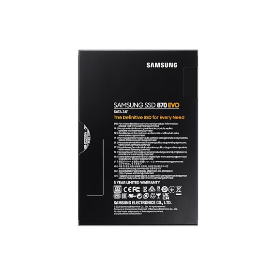 Samsung 870 EVO / 1 TB / 2.5" / 560 MB/s / 530 MB/s | MZ-77E1T0BW