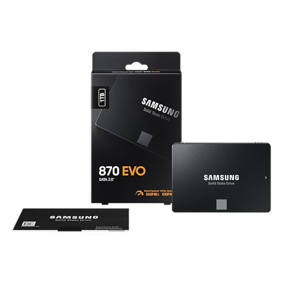 Samsung 870 EVO / 1 TB / 2.5" / 560 MB/s / 530 MB/s | MZ-77E1T0BW