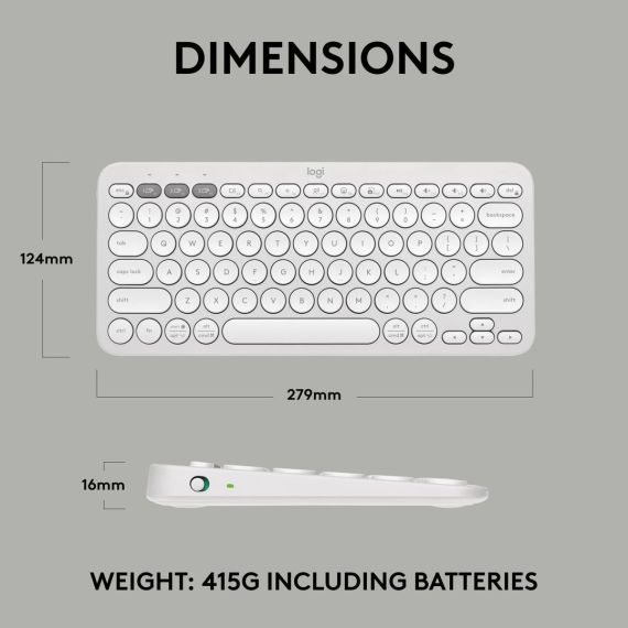 Logitech Pebble Keys 2 K380s - Keyboard - wireless - | 920-011852