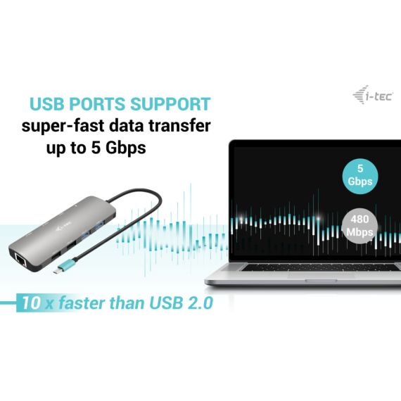 i-Tec Nano Dock - Docking station - USB-C / USB | C31NANOHDM2D100