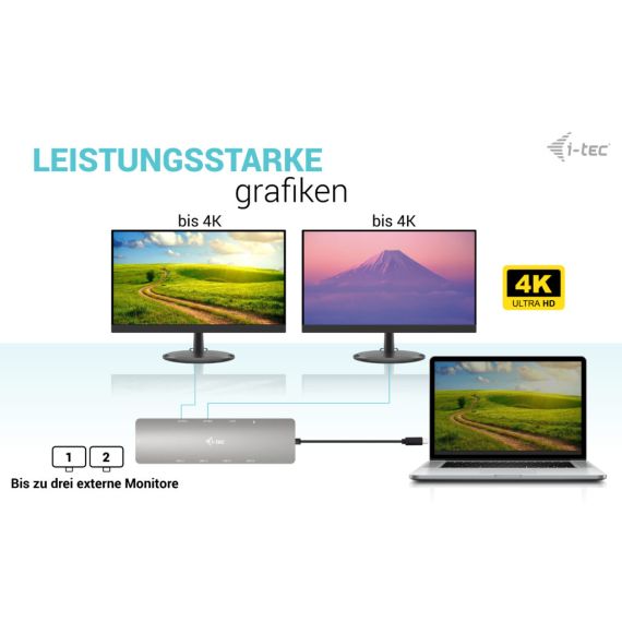 i-Tec Nano Dock - Docking station - USB-C / USB | C31NANOHDM2D100