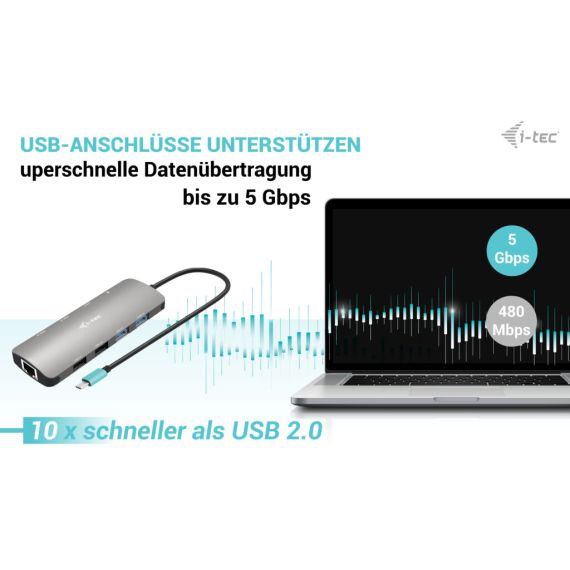 i-Tec Nano Dock - Docking station - USB-C / USB | C31NANOHDM2D100