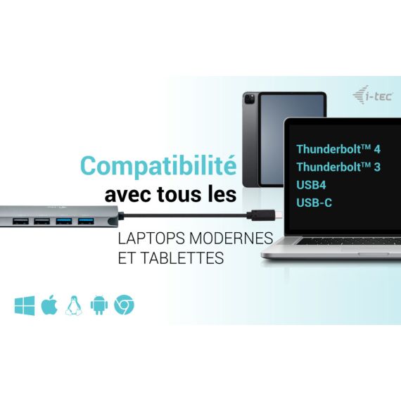 i-Tec Nano Dock - Docking station - USB-C / USB | C31NANOHDM2D100