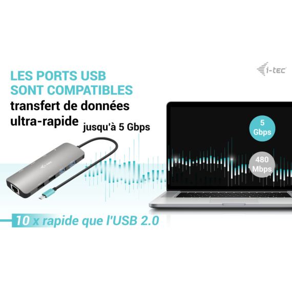 i-Tec Nano Dock - Docking station - USB-C / USB | C31NANOHDM2D100