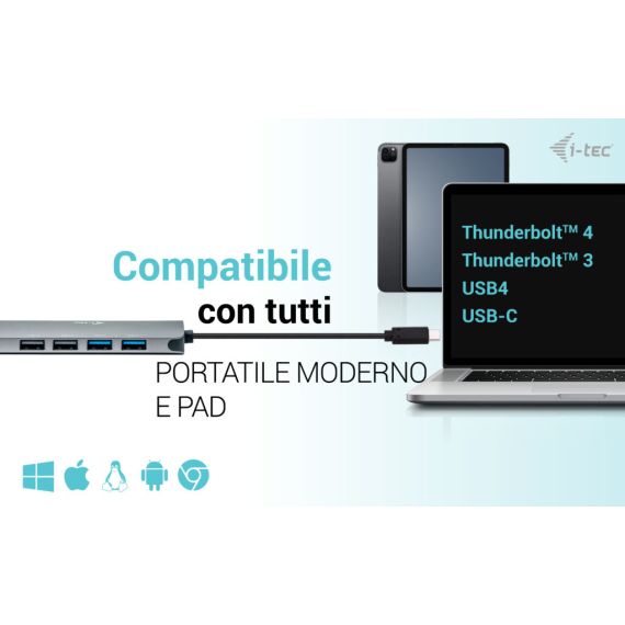 i-Tec Nano Dock - Docking station - USB-C / USB | C31NANOHDM2D100