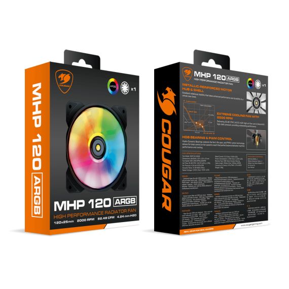 COUGAR Gaming CF-MHP12HB-RGB / Air cooler /  | CGR-CF-MHP12HB-RGB