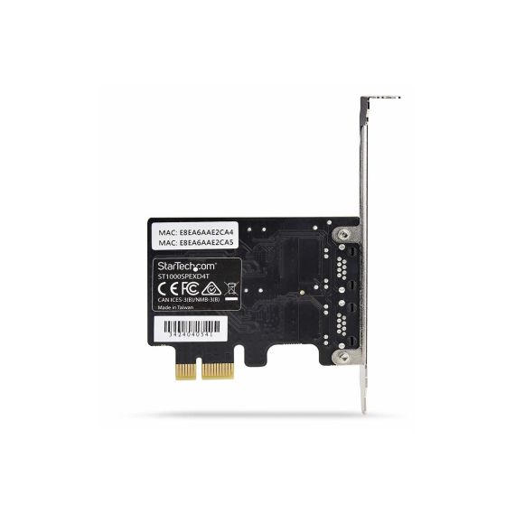 StarTech.com 2-Port Gigabit PCIe Network Adapter  | ST1000SPEXD4T