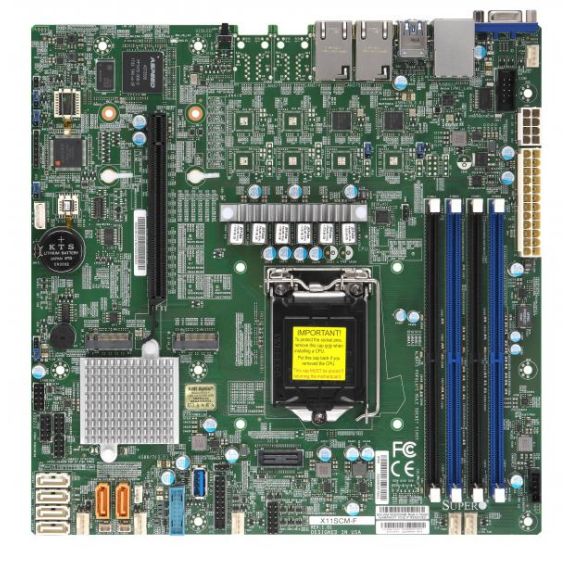 SUPERMICRO X11SCM-F - Motherboard - micro ATX -  | MBD-X11SCM-F-B