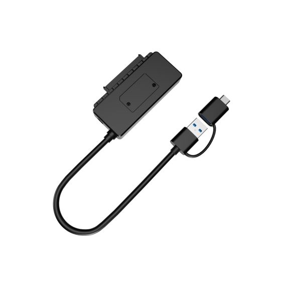 Conceptronic ABBY21B USB 3.0 SATA Adapter with Power Adapter, 2.5