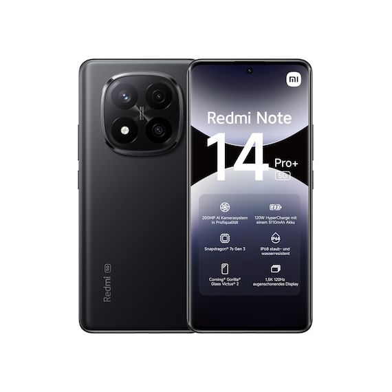 Xiaomi MZB0I9OEU - Cellphone - 256 GB - Black - 256 GB - Schwarz