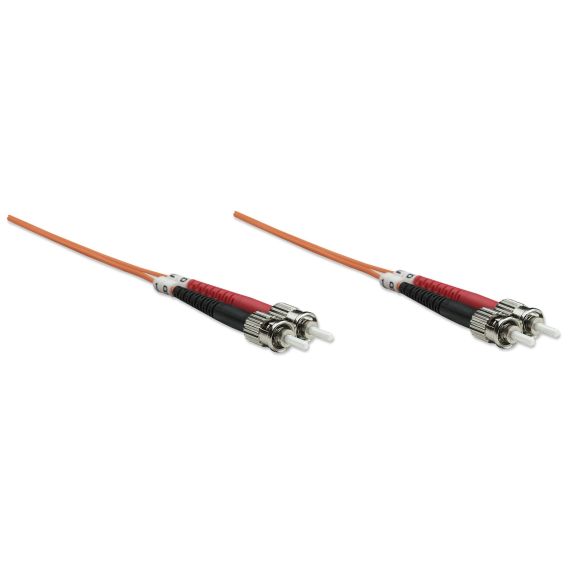 Intellinet Fiber Optic Patch Cable, OM1, ST/ST, 1m, Oran | 515757