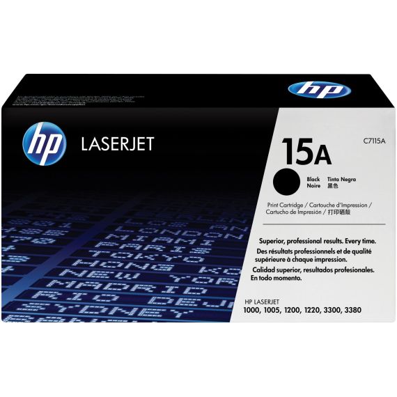 HP 15A - Black - original - LaserJet - toner cartridge (C7115A) -