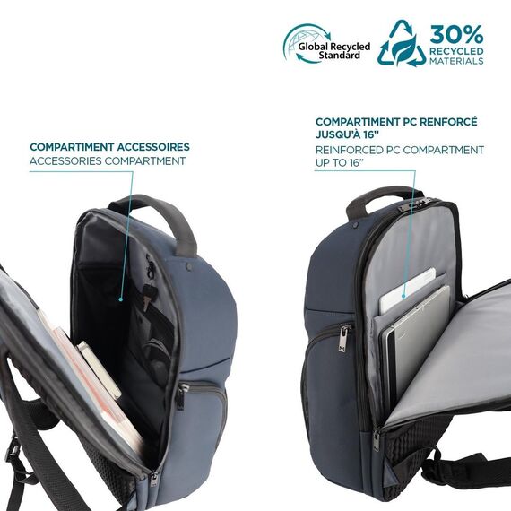 Mobilis 005043 Executive 4 Premium Backpack 14-16'' - 30% RECYCLE
