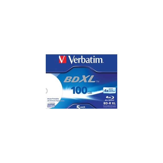 Verbatim - 5 x BD-R XL - 100 GB 4x - ink jet printable su | 43789