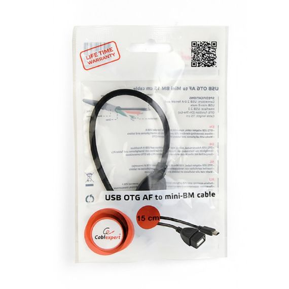 Gembird - Data adapter - USB Type B female to mi | A-OTG-AFBM-002