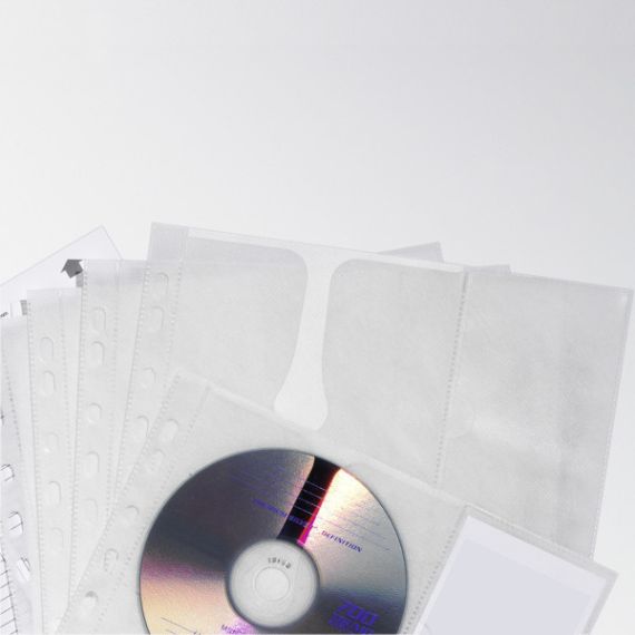 Durable - CD binder page - capacity 4 CD/DVD - transpare | 522219