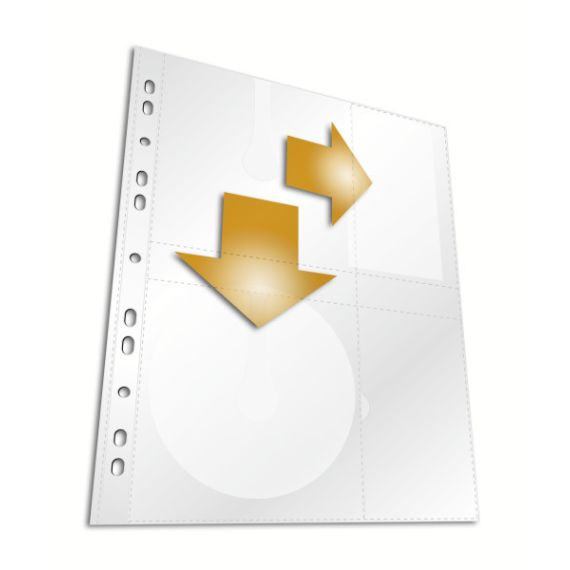 Durable - CD binder page - capacity 4 CD/DVD - transpare | 522219