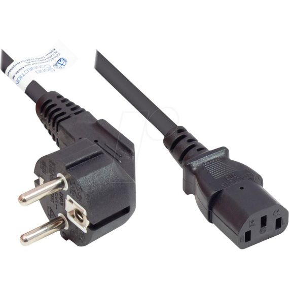 Alcasa P0130-S050 / 5 m / CEE7/7 / IEC C13 / H05VV-F / 250 V