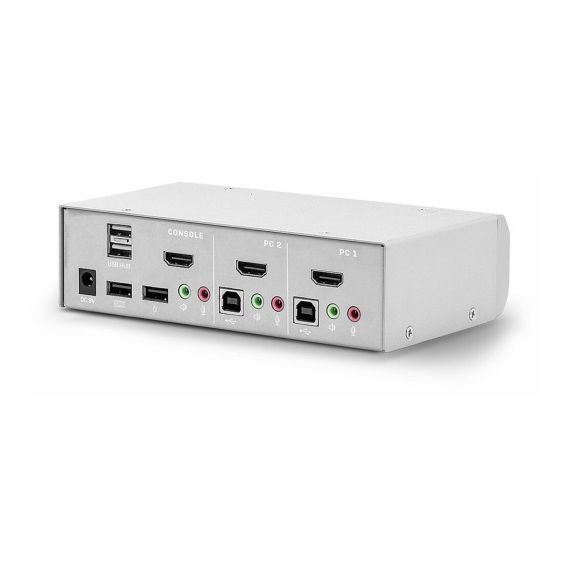 Lindy - KVM / audio switch - 2 x KVM / audio - 1 local us | 39307